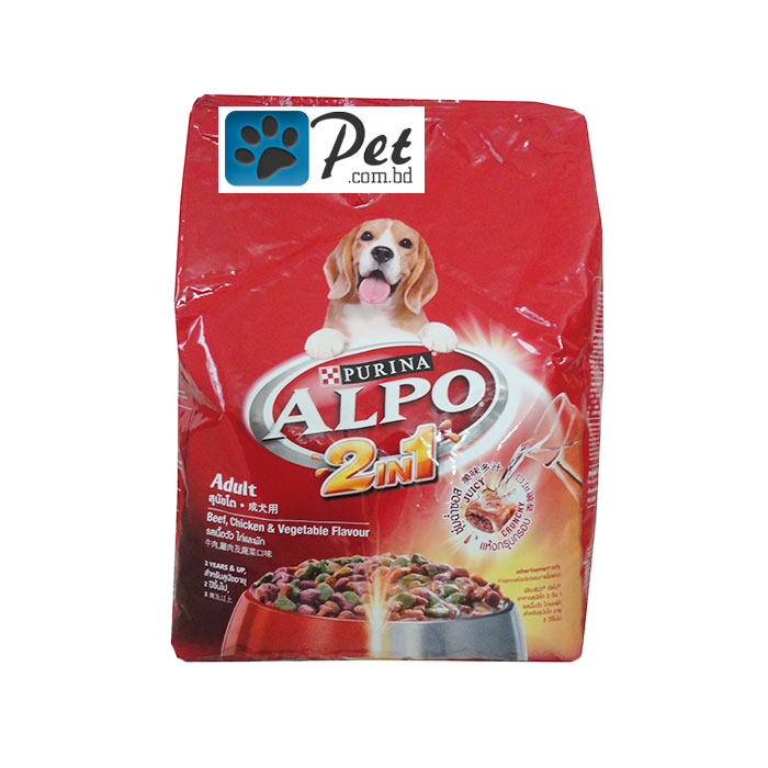 Purina Alpo Adult 2 in 1 Beef Chicken Veg 2.6kg PET.COM.BD