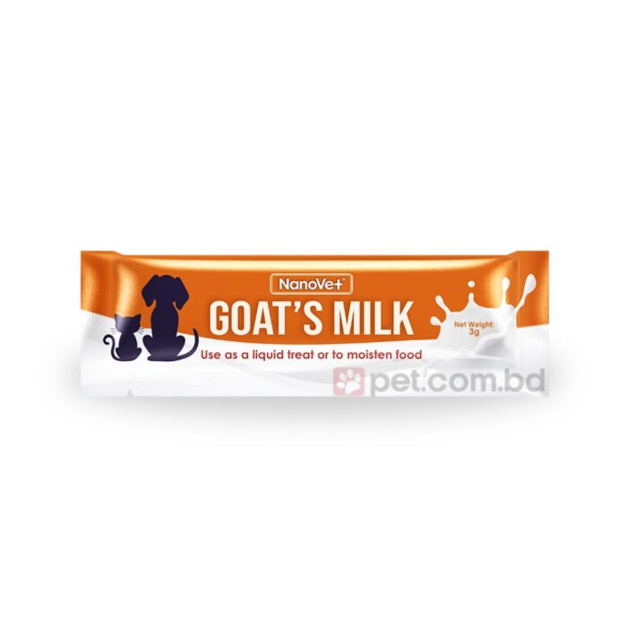 Nanovet Pet Goat's Milk with Probiotic & Prebiotic for Cat & Dog (3g)